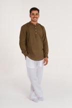 HUWANT LINEN SHORT KURTA