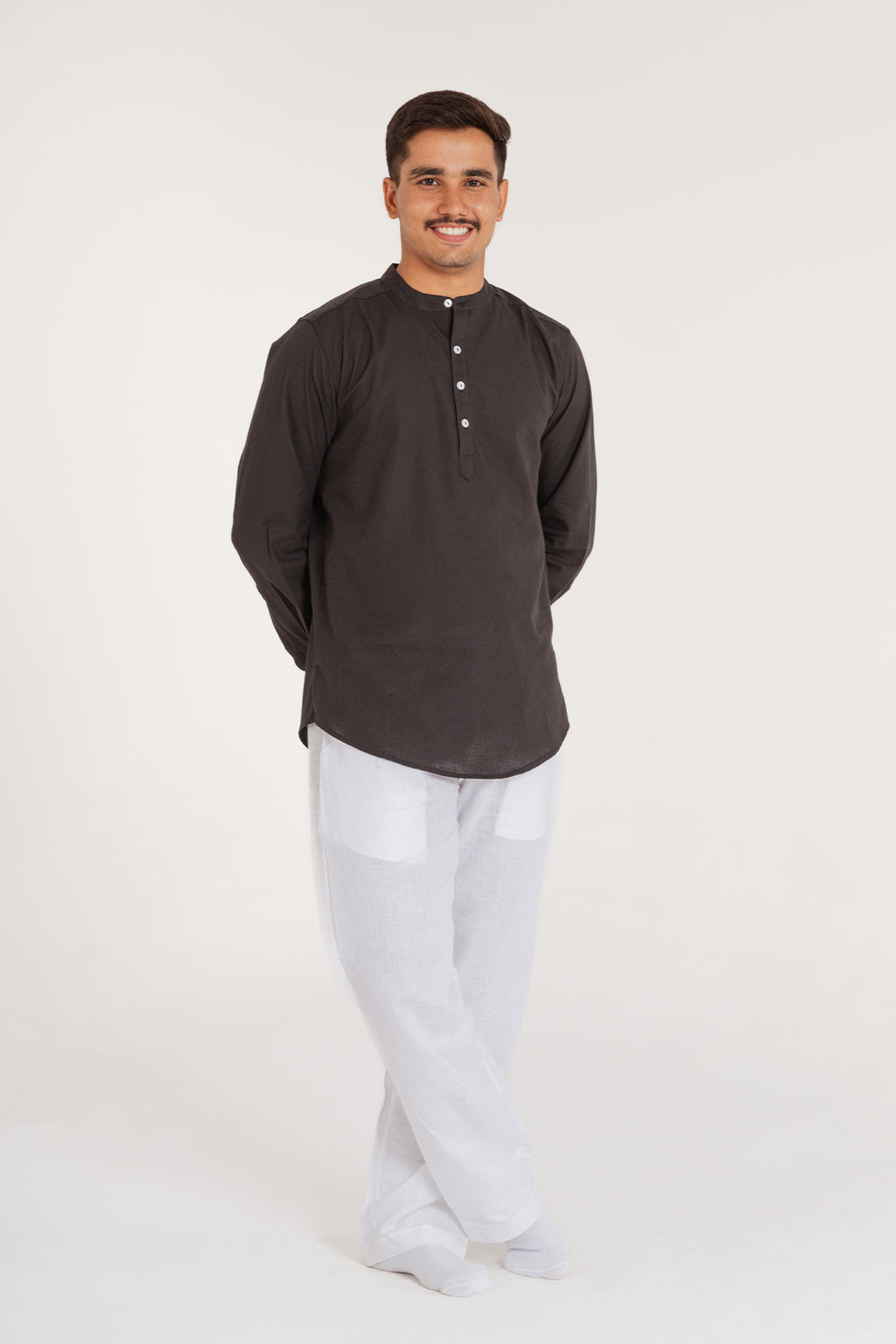 HUWANT LINEN SHORT KURTA