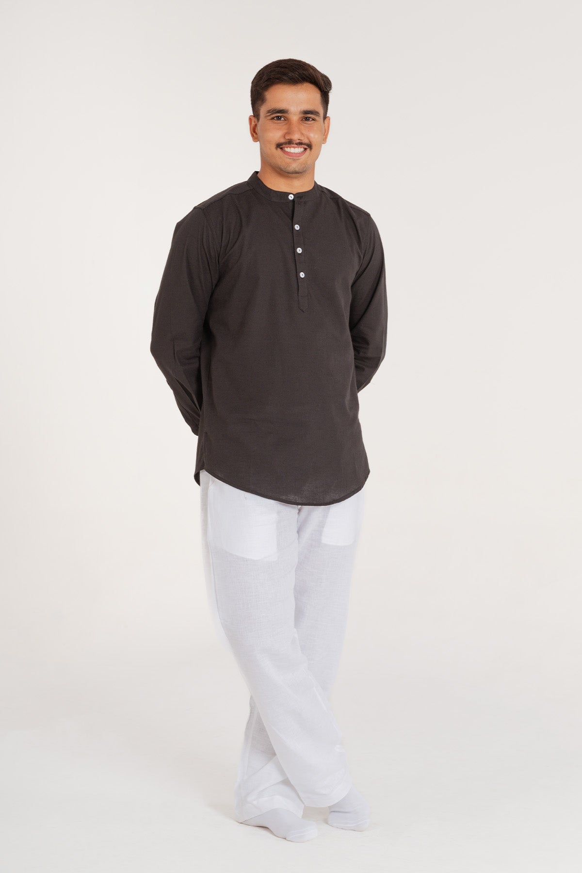 HUWANT LINEN SHORT KURTA