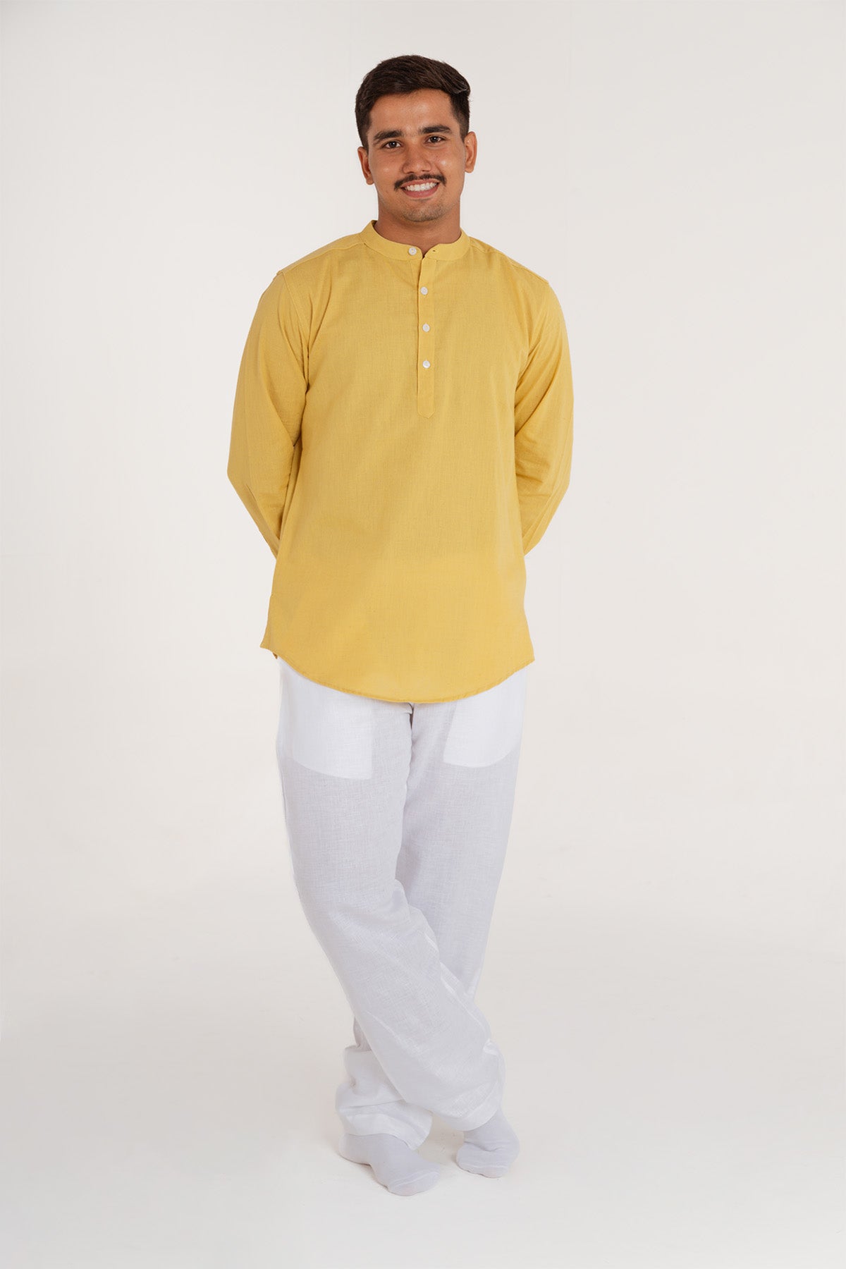 HUWANT LINEN SHORT KURTA