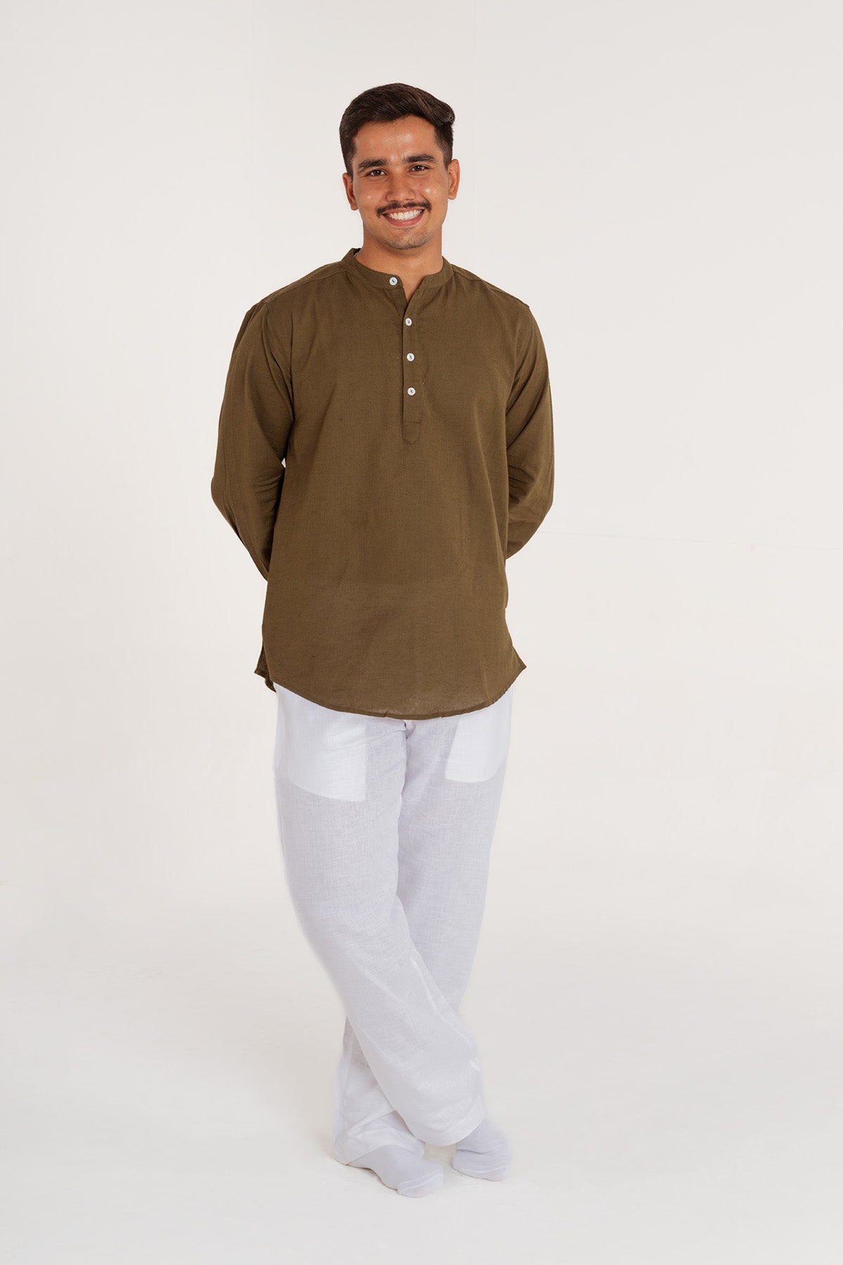 HUWANT LINEN SHORT KURTA