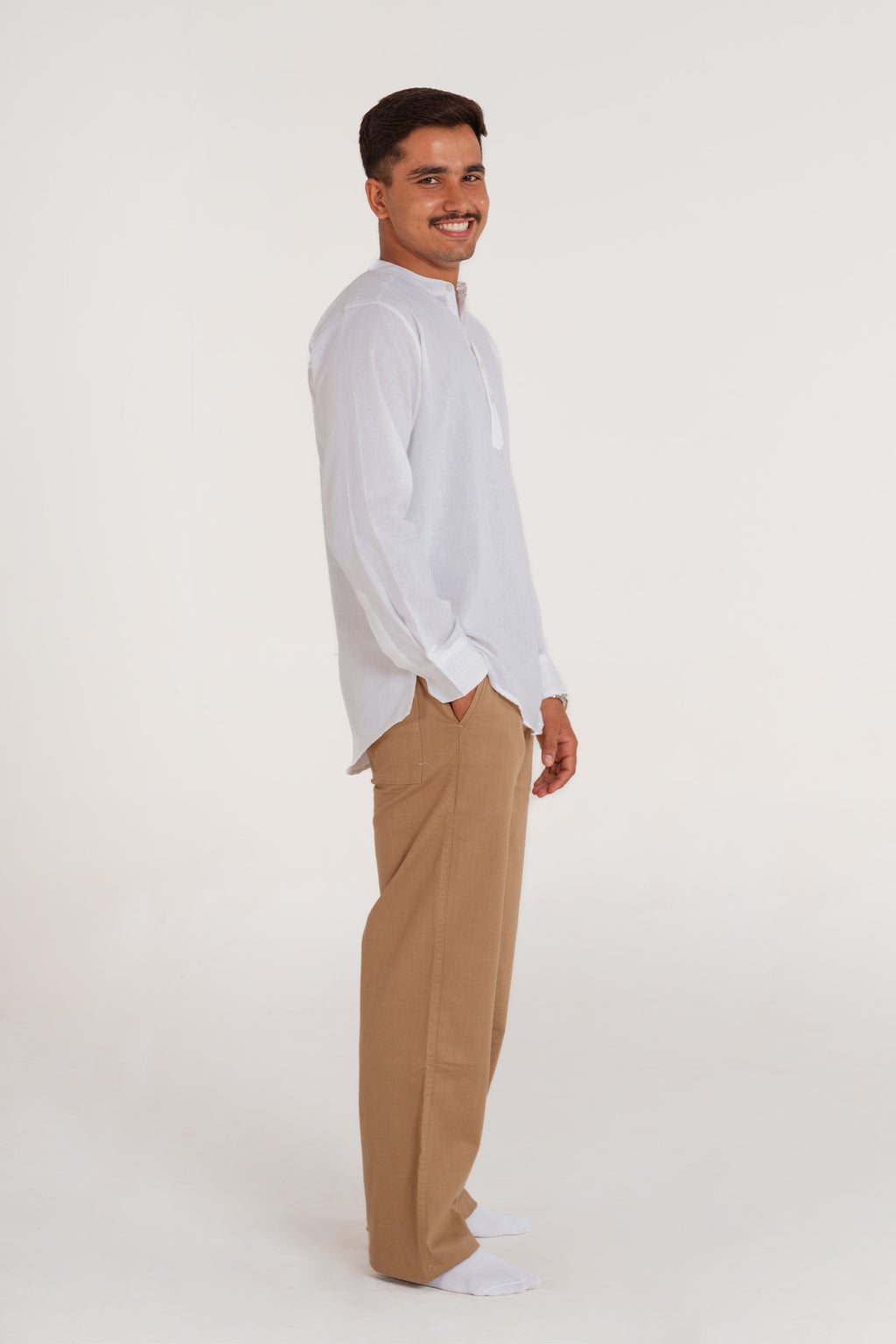 HUWANT LINEN SHORT KURTA