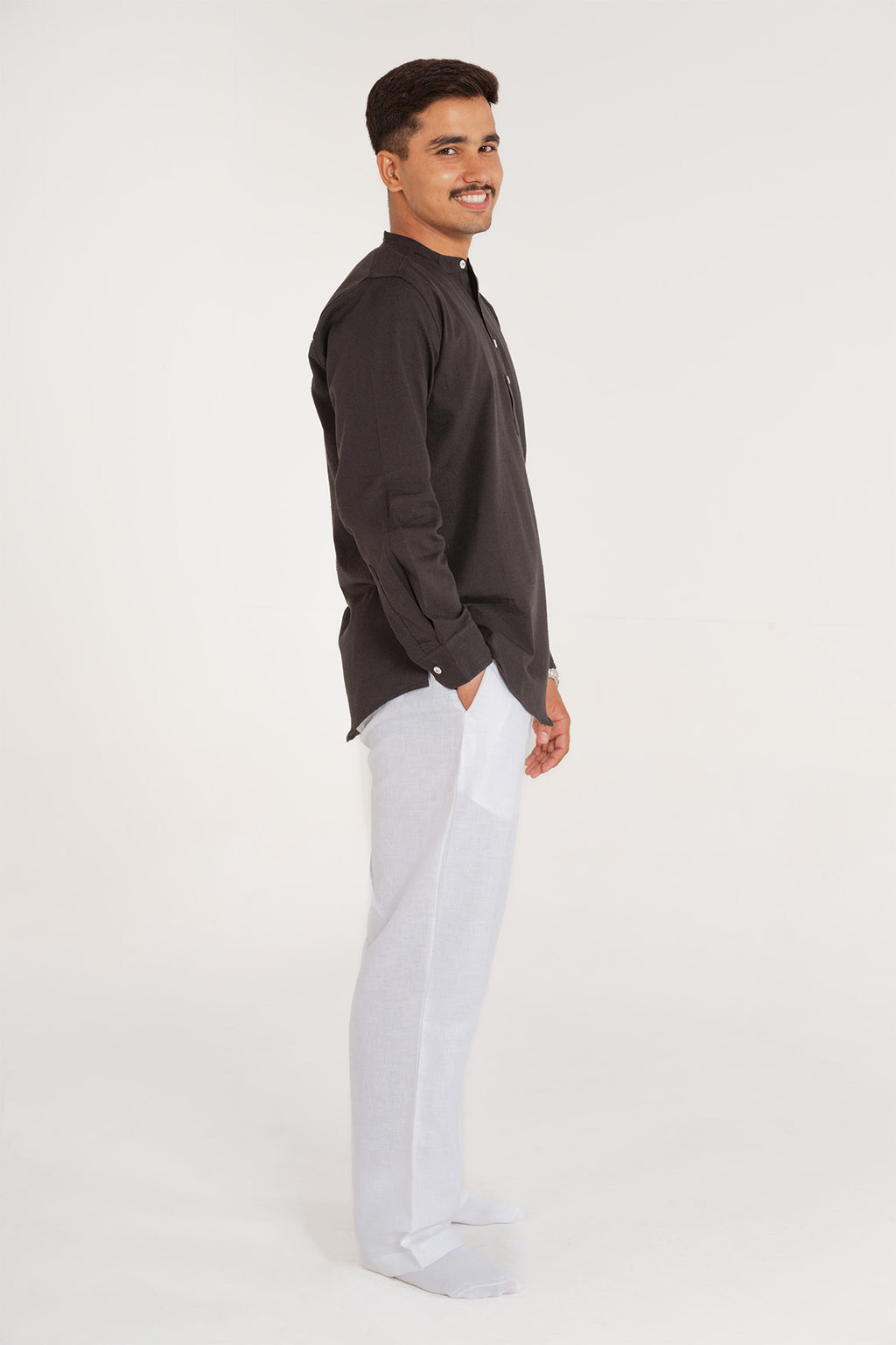 HUWANT LINEN SHORT KURTA