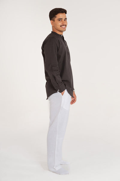 HUWANT LINEN SHORT KURTA