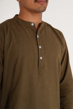 HUWANT LINEN SHORT KURTA