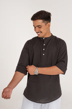 HUWANT LINEN SHORT KURTA