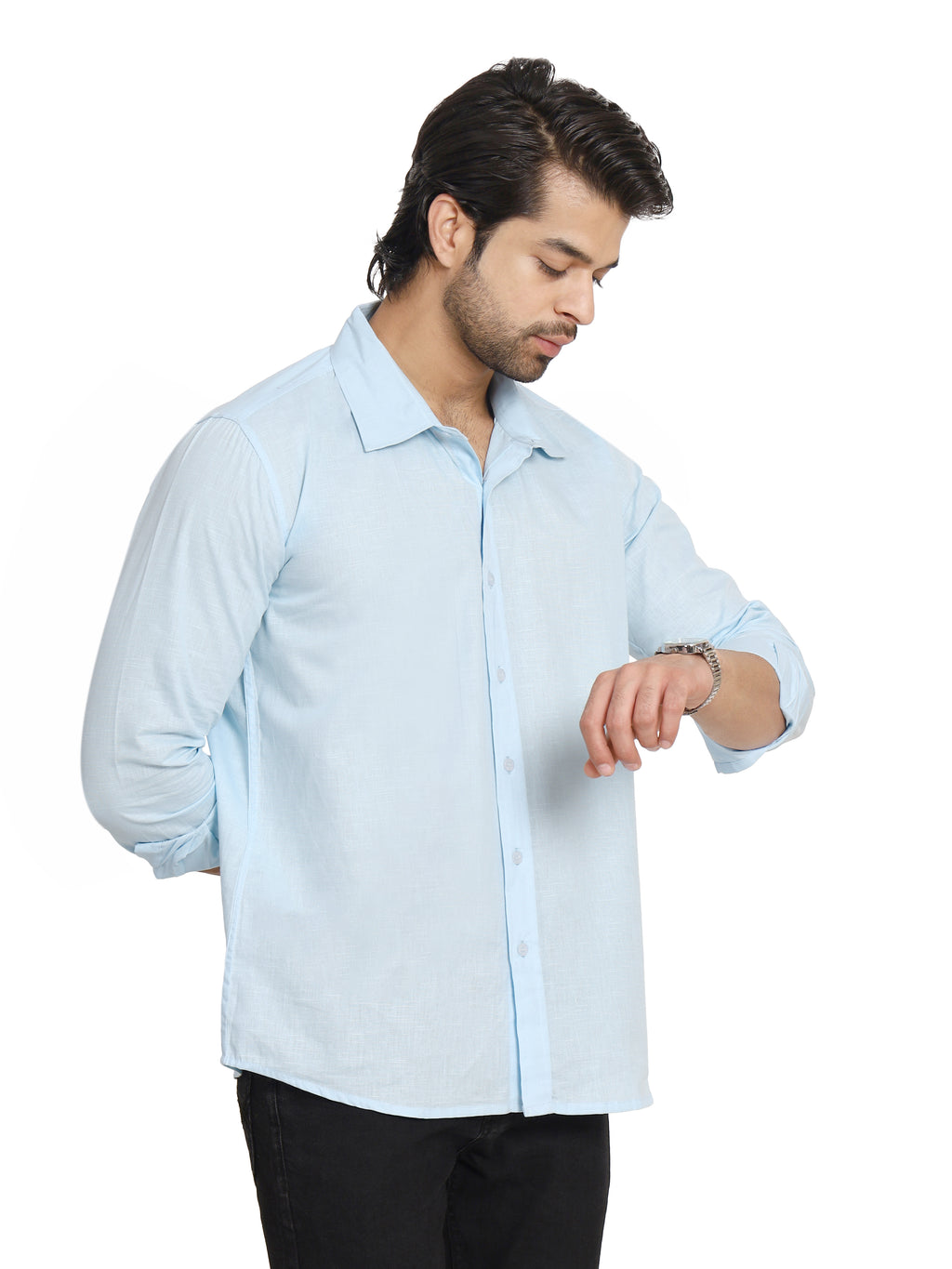 Casual Navy Blue Shirt