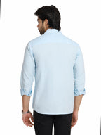 Casual Navy Blue Shirt