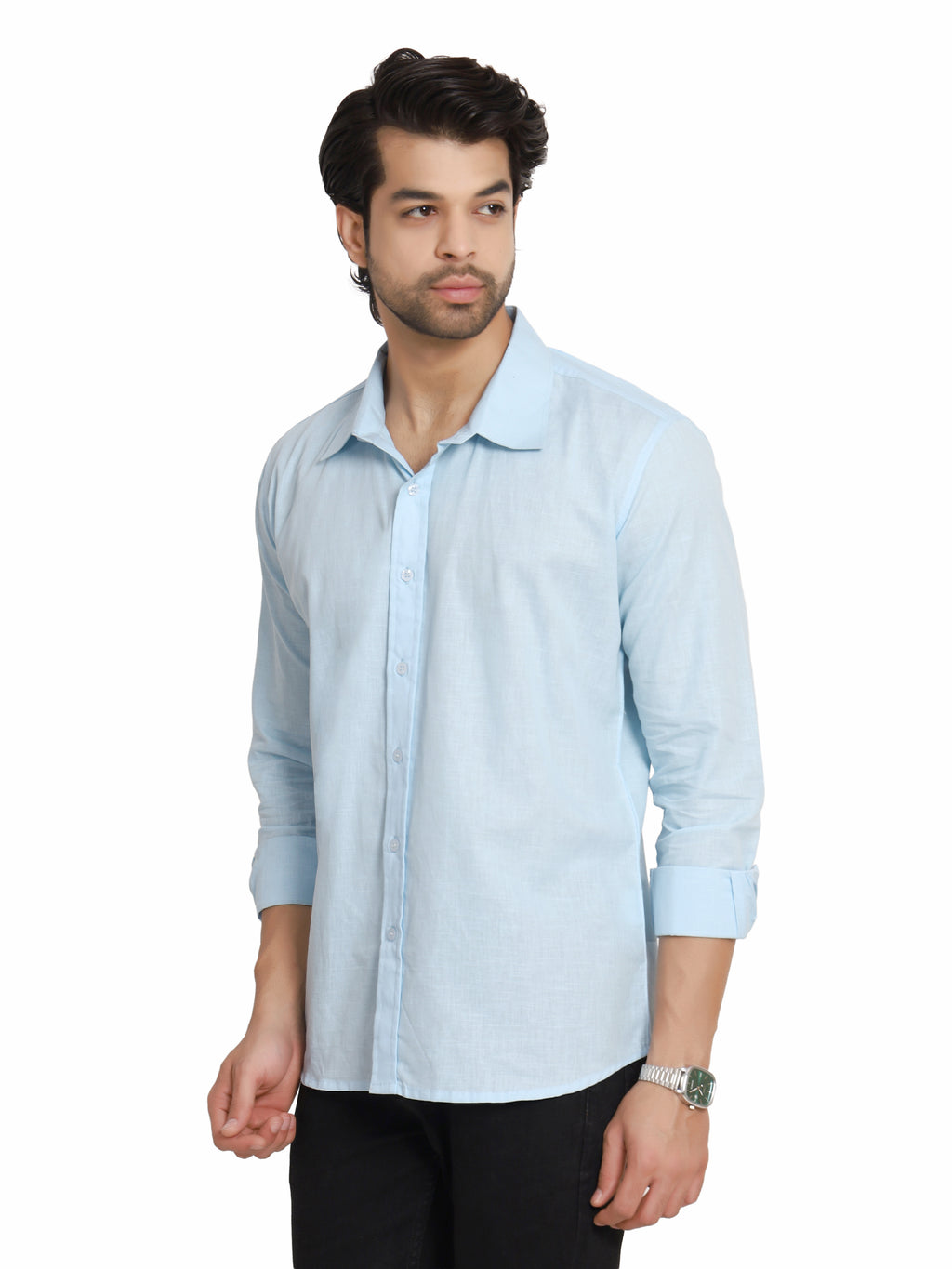 Casual Navy Blue Shirt