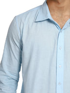 Casual Navy Blue Shirt