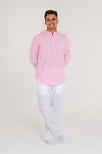 HUWANT LINEN SHORT KURTA