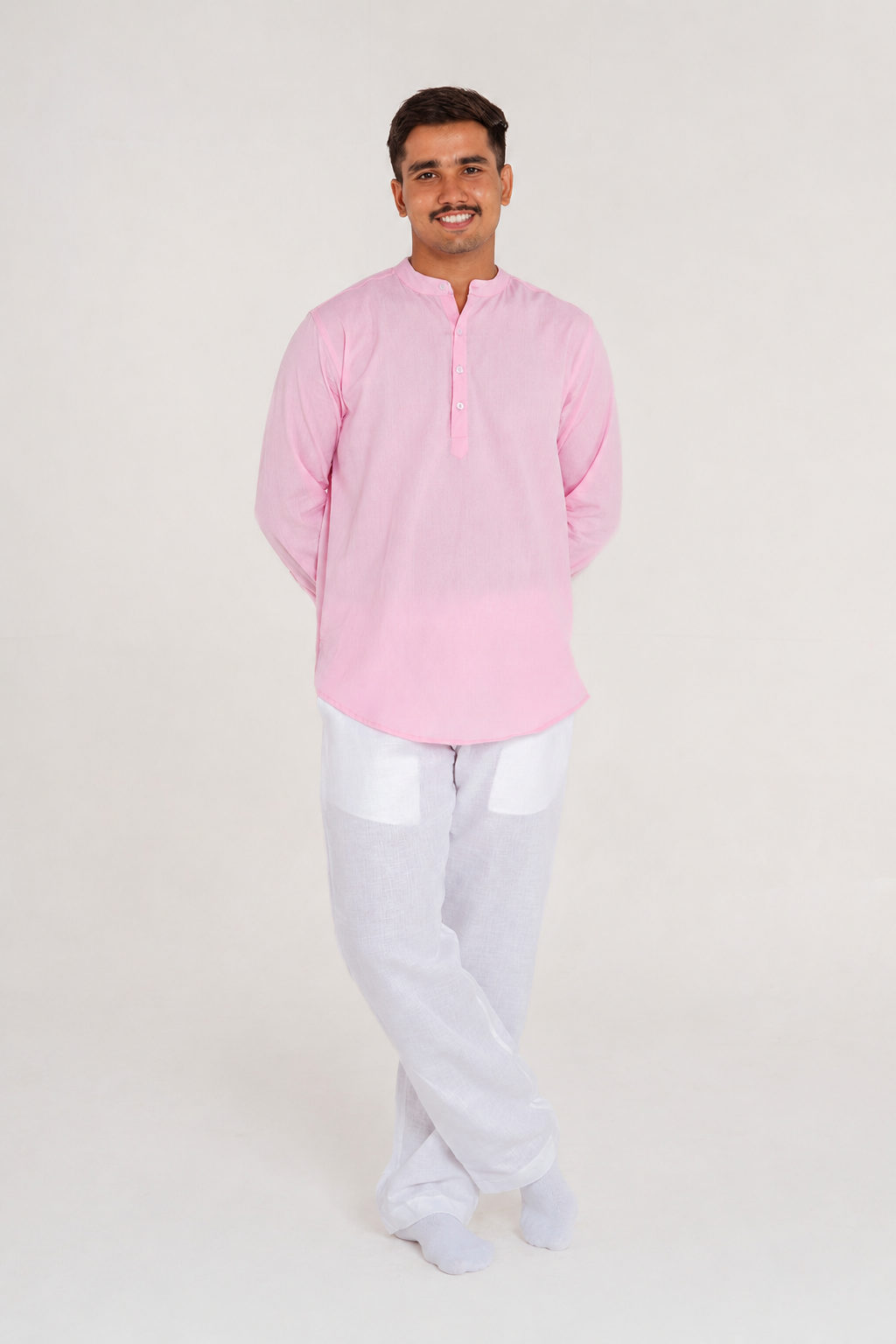 HUWANT LINEN SHORT KURTA