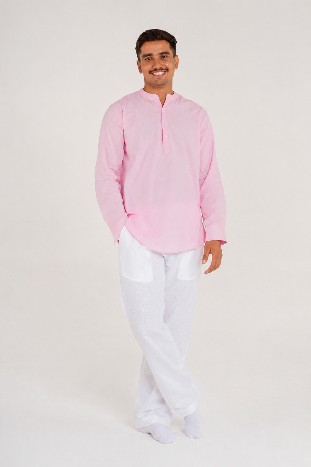 HUWANT LINEN SHORT KURTA